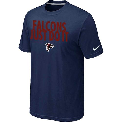Nike Atlanta Falcons Just Do It D.Blue NFL T-Shirt Cheap