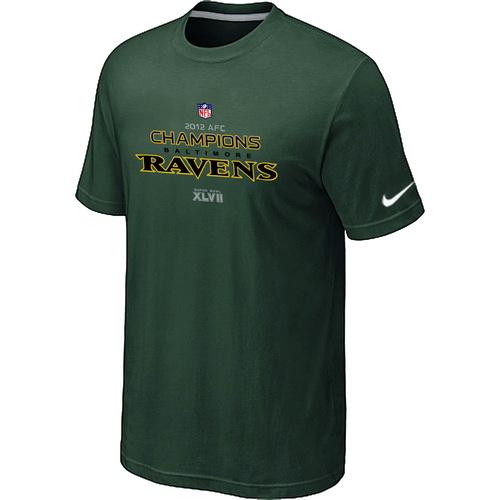 Nike Baltimore Ravens 2012 AFC Conference Champions Trophy Collection Long D.Green NFL T-Shirt Cheap