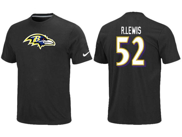 Nike Baltimore Ravens 52 R.LEWIS Name & Number NFL T-Shirt Cheap