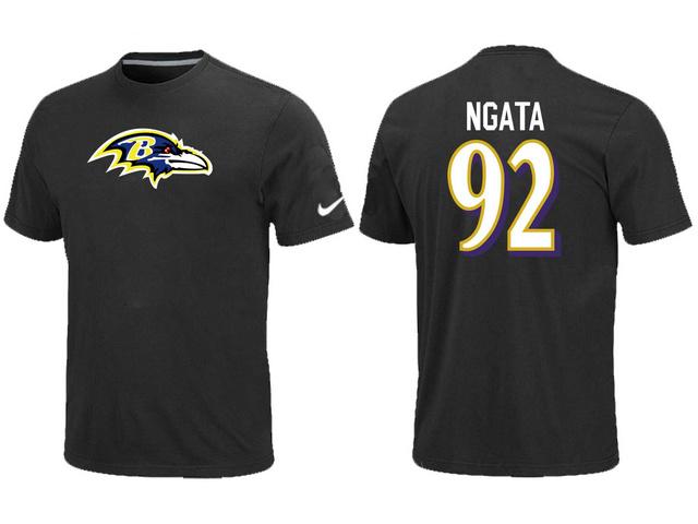 Nike Baltimore Ravens 92 NGATA Name & Number NFL T-Shirt Cheap