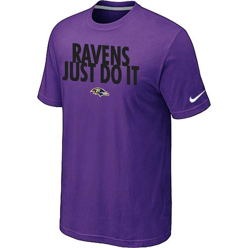 Nike Baltimore Ravens Just Do It Purple NFL T-Shirt Cheap