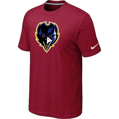 Nike Baltimore Ravens Tean Logo Red NFL T-Shirt Cheap