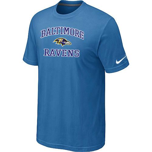 Baltimore Ravens Heart & Soull light Blue T-Shirt Cheap