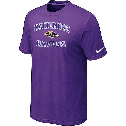 Baltimore Ravens Heart & Soull Purple T-Shirt Cheap
