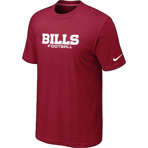 Nike Buffalo Bills Sideline Legend Authentic Font Red NFL T-Shirt Cheap