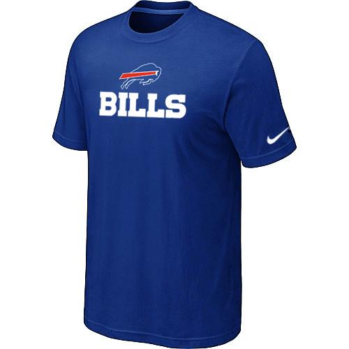 Nike Buffalo Bills Authentic Logo T-Shirt Blue Cheap