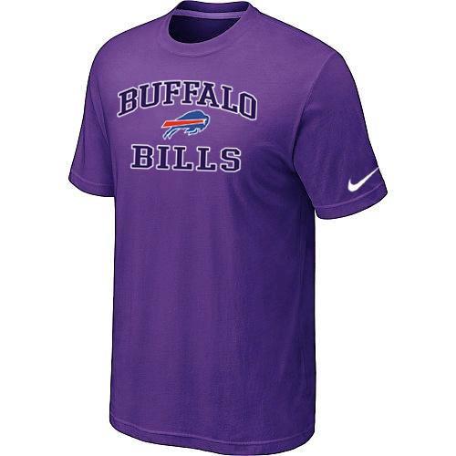 Buffalo Bills Heart & Soul Purple T-Shirt Cheap