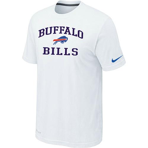Buffalo Bills Heart & Soul White T-Shirt Cheap