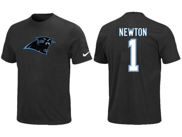 Nike Carolina Panthers 1 Cam Newton Name & Number NFL T-Shirt Cheap