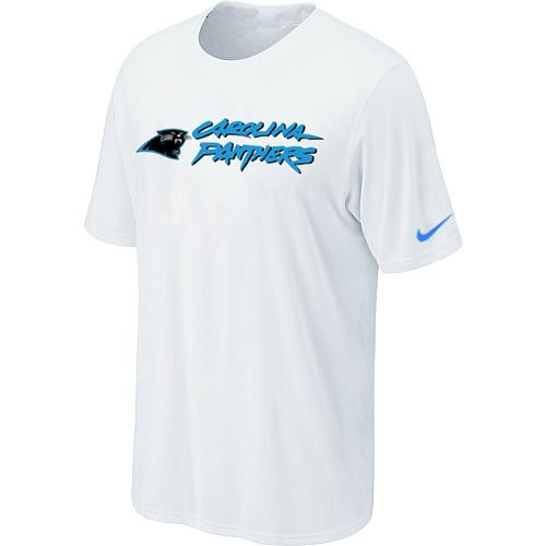 Nike Carolina Panthers Authentic Logo - White NFL T-Shirt Cheap