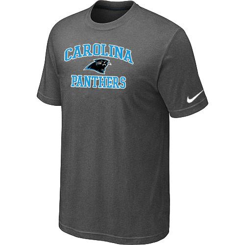 Carolina Panthers Heart & Soul Dark grey T-Shirt Cheap