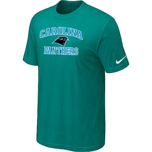 Carolina Panthers Heart & Soul Green T-Shirt Cheap