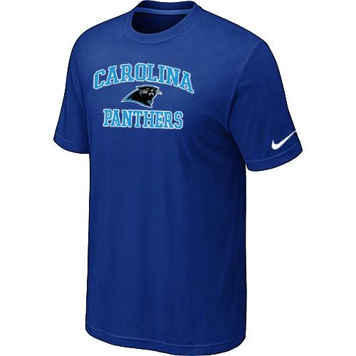 Carolina Panthers Heart & Soul Blue T-Shirt Cheap