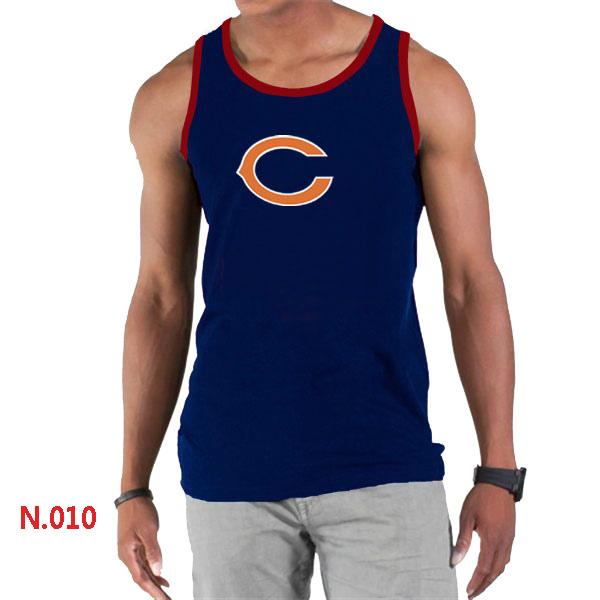 Nike NFL Chicago Bears Sideline Legend Authentic Logo men Tank Top D.Blue Cheap