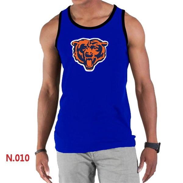 Nike NFL Chicago Bears Sideline Legend Authentic Logo men Tank Top Blue 2 Cheap