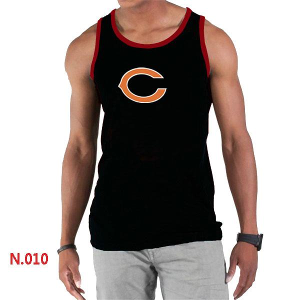 Nike NFL Chicago Bears Sideline Legend Authentic Logo men Tank Top Black Cheap