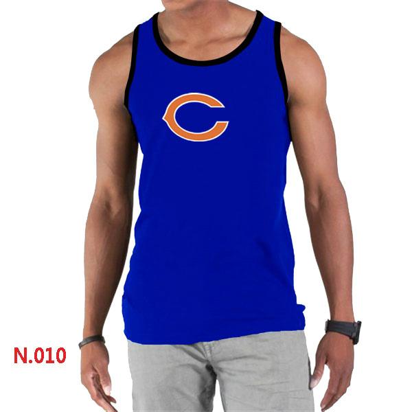 Nike NFL Chicago Bears Sideline Legend Authentic Logo men Tank Top Blue Cheap