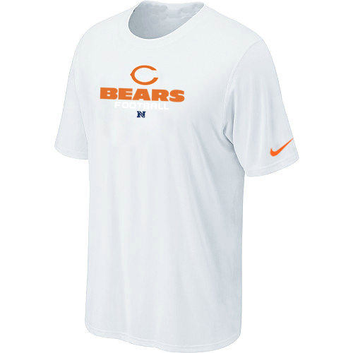 Nike Chicago Bears Sideline Legend Authentic Font logo White NFL T-Shirt Cheap