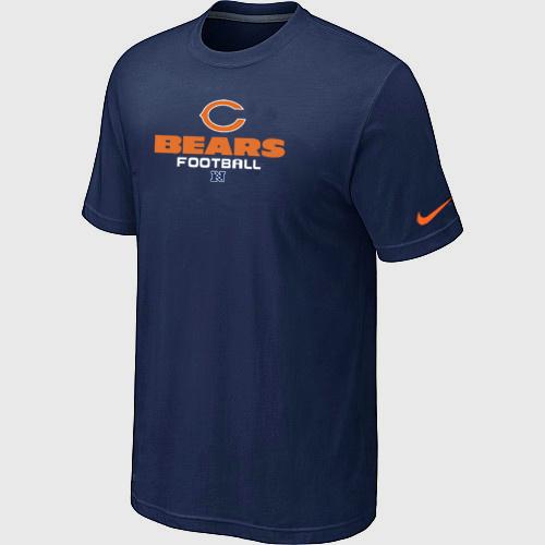 Nike Chicago Bears Sideline Legend Authentic Font logo blue NFL T-Shirt Cheap