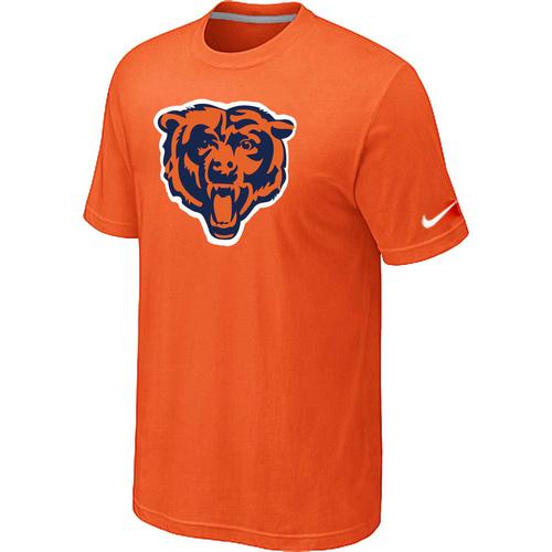 Nike Chicago Bears Orange Tean Logo NFL T-Shirt Cheap