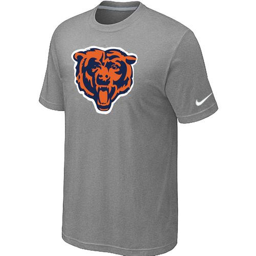 Nike Chicago Bears L.Grey Tean Logo NFL T-Shirt Cheap