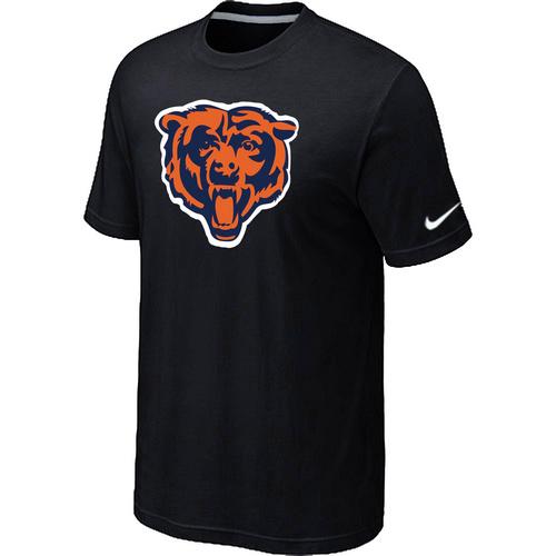 Nike Chicago Bears Black Tean Logo NFL T-Shirt Cheap