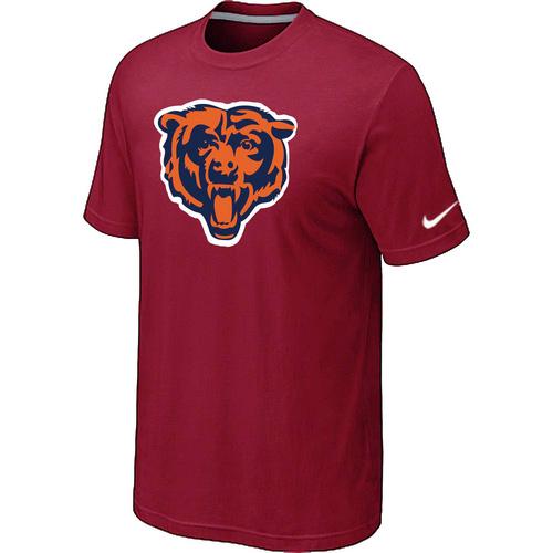 Nike Chicago Bears Red Tean Logo NFL T-Shirt Cheap