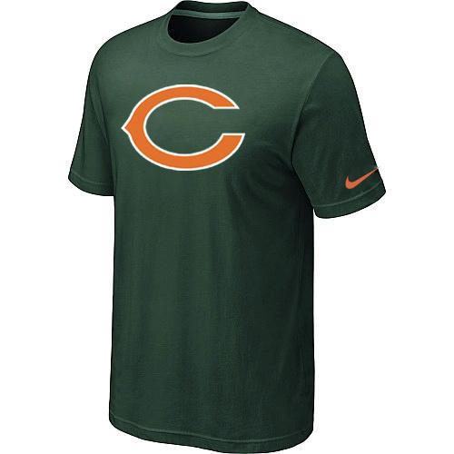 Chicago Bears Sideline Legend Authentic Logo Dri-FIT T-Shirt D.Green Cheap