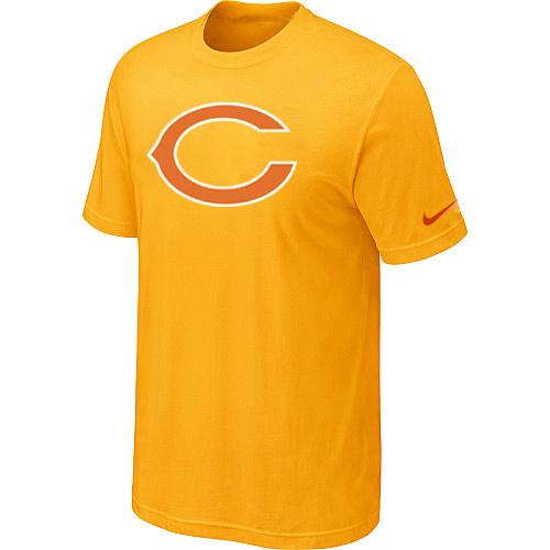 Chicago Bears Sideline Legend Authentic Logo Dri-FIT T-Shirt Yellow Cheap