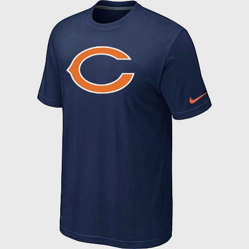 Chicago Bears Sideline Legend Authentic Logo Dri-FIT T-Shirt D.Blue Cheap
