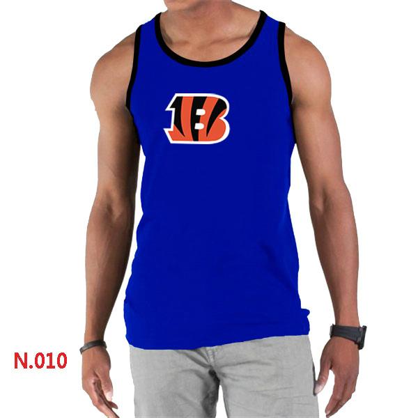 Nike NFL Cincinnati Bengals Sideline Legend Authentic Logo men Tank Top Blue Cheap