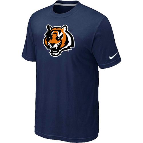 Nike Cincinnati Bengals Tean Logo D.Blue NFL T-Shirt Cheap