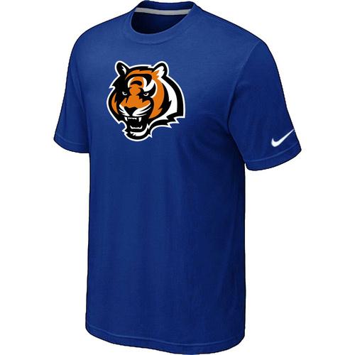 Nike Cincinnati Bengals Tean Logo Blue NFL T-Shirt Cheap