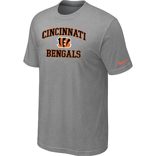 Cincinnati Bengals Heart & Soul Light grey T-Shirt Cheap