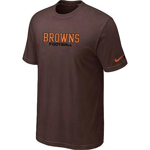 Nike Cleveland Browns Sideline Legend Authentic Font Dri-FIT T-Shirt Brow Cheap