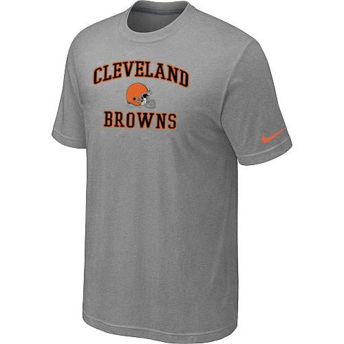 Cleveland Browns Heart & Soul Light grey T-Shirt Cheap