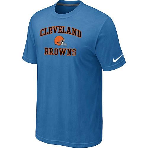 Cleveland Browns Heart & Soul light Blue T-Shirt Cheap