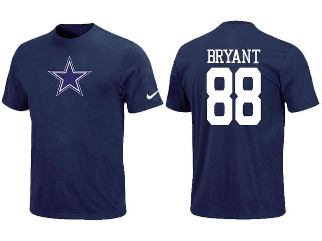 Nike Dallas Cowboys 88 BRYANT Name & Number Blue NFL T-Shirt Cheap