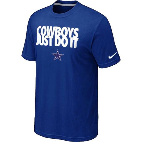 Nike Dallas cowboys Just Do It Blue NFL T-Shirt Cheap