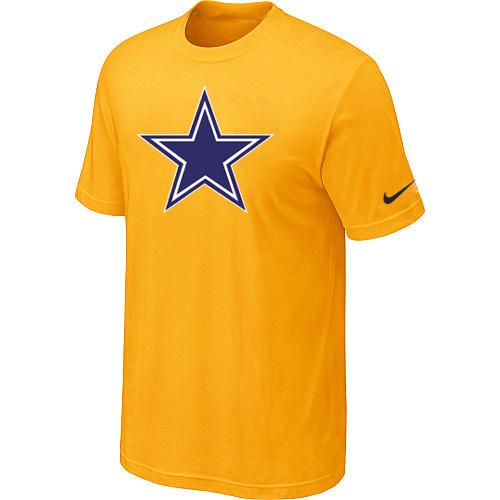Dallas Cowboys Sideline Legend Authentic Logo Dri-FIT T-Shirt Yellow Cheap