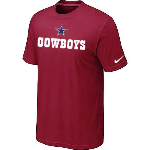 Nike NFL Dallas Cowboys Sideline Legend Authentic Logo T Shirt Red Cheap