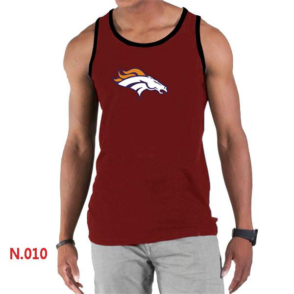 Nike NFL Denver Broncos Sideline Legend Authentic Logo men Tank Top Red Cheap