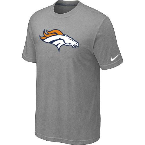 Nike Denver Broncos Sideline Legend Authentic Logo Dri-FIT Light grey NFL T-Shirt Cheap