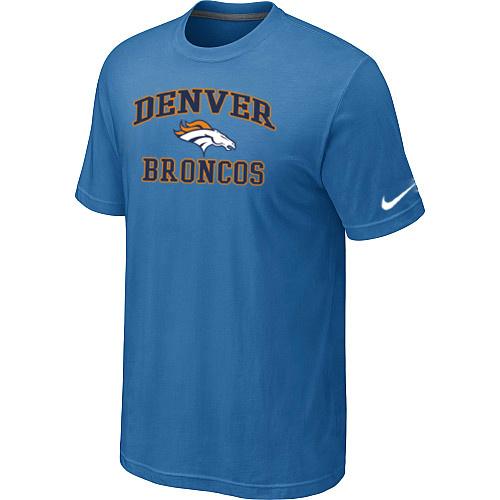 Denver Broncos Heart & Soul light Blue T-Shirt Cheap