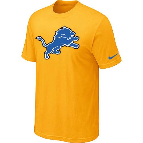 Detroit Lions Sideline Legend Authentic Logo Dri-FIT T-Shirt Yellow Cheap