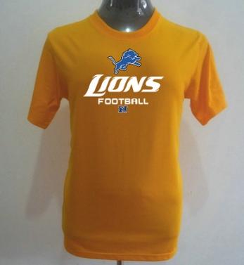 Detroit Lions Big & Tall Critical Victory T-Shirt Yellow Cheap
