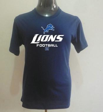 Detroit Lions Big & Tall Critical Victory T-Shirt D.Blue Cheap