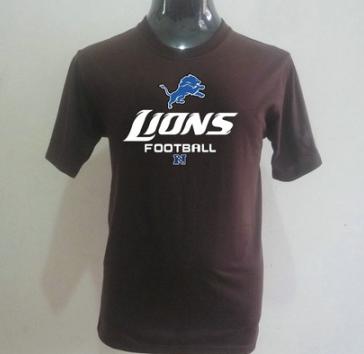 Detroit Lions Big & Tall Critical Victory T-Shirt Brown Cheap