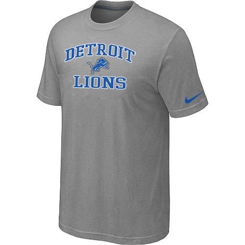 Detroit Lions Heart & Soul Light grey T-Shirt Cheap