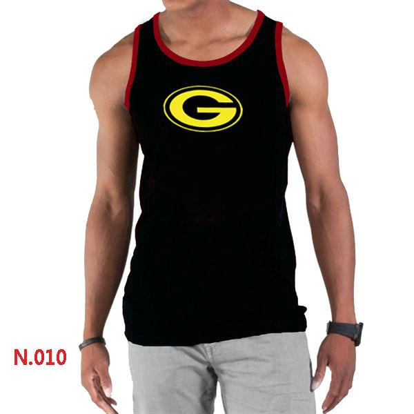 Nike NFL Green Bay Packers Sideline Legend Authentic Logo men Tank Top Black 2 Cheap
